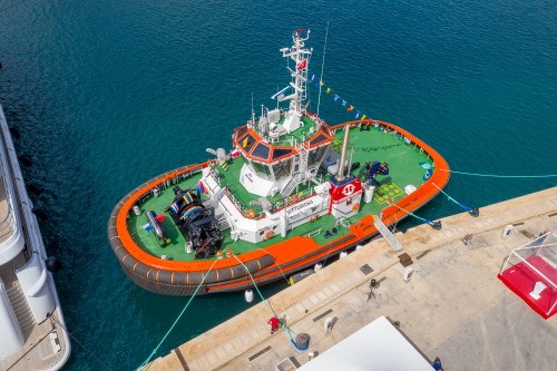 MED-A3080 Tug was Christened in Valletta