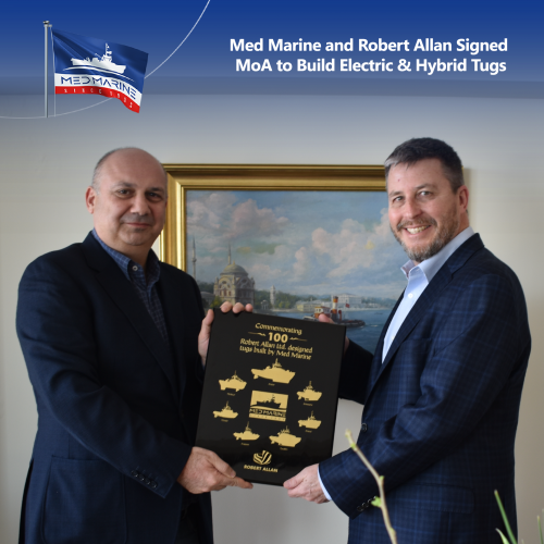 Med Marine And Robert Allan Signed MoA For VoltRA Series Electric & Hybrid Tugboat Designs