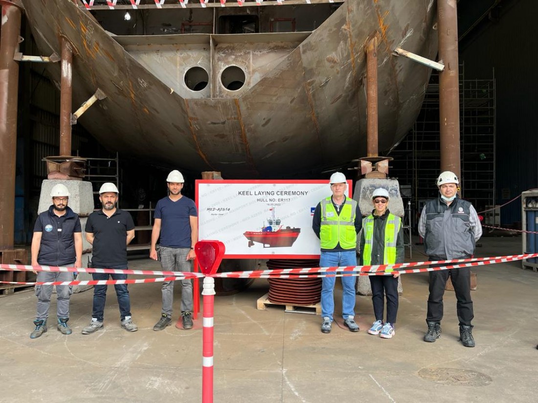 Keel Laying Ceremony for Ireland’s Main Port Was Held at Eregli Shipyard
