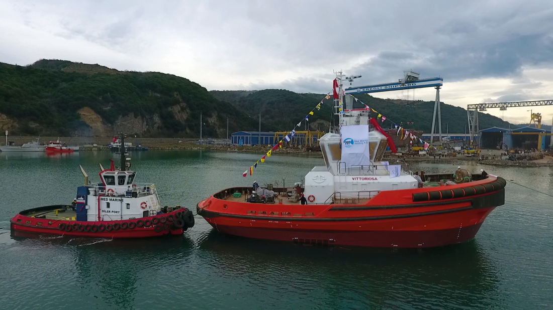 Med Marine Successfully Launched Rimorchiatori Riuniti Group’s 30m Tugboat